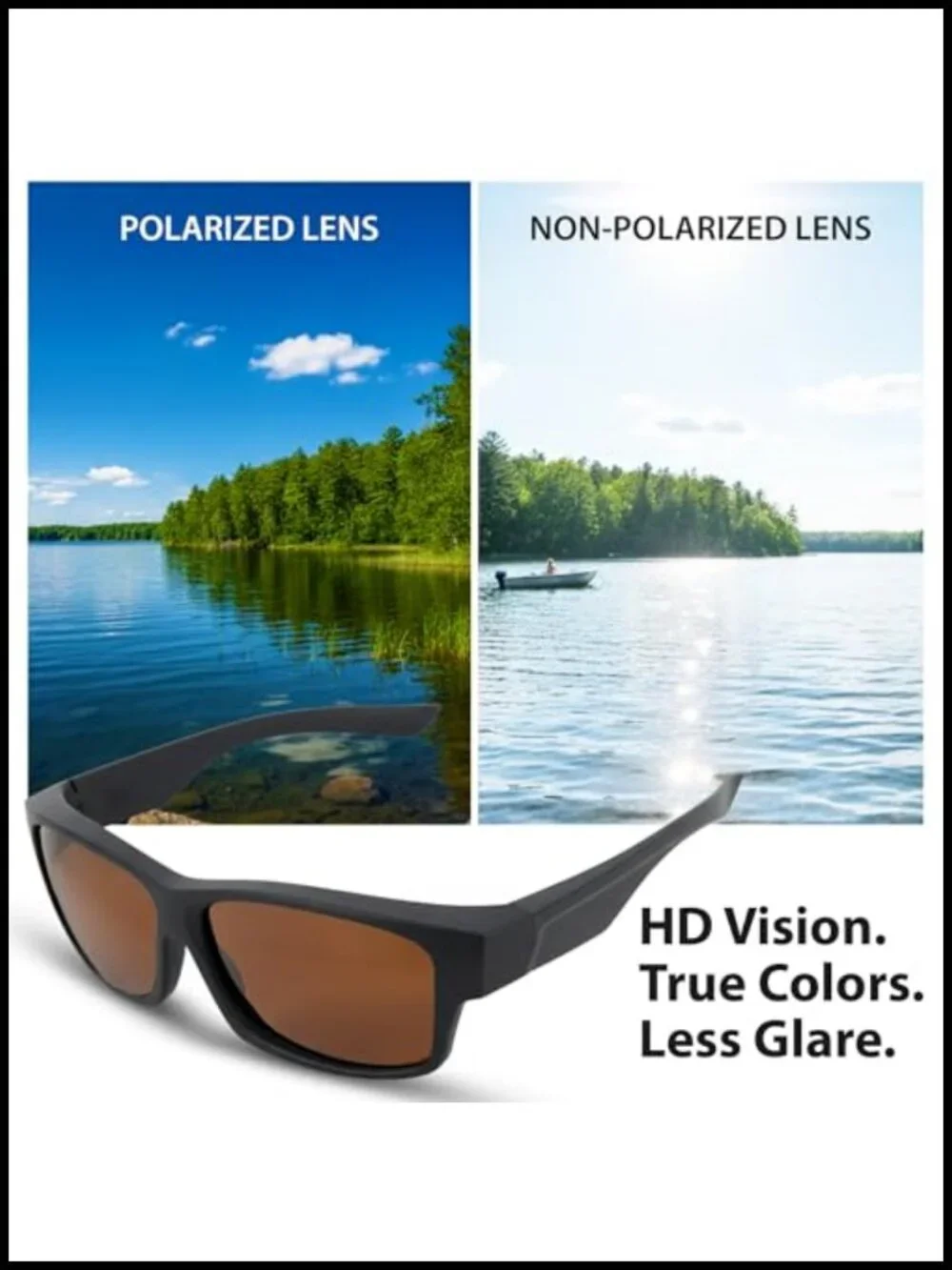 Polarized Clip-on Sunglasses Over Prescription Glasses